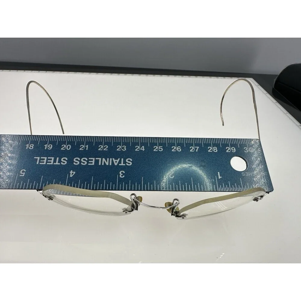AO Eyeglasses Antique 2-tone Gold Rimless 1/10 12K GF American Optical (C5-04)